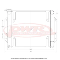 2-Pass 42mm Radiator w/ 16" SPAL Fan Mounts (1600 68-73)