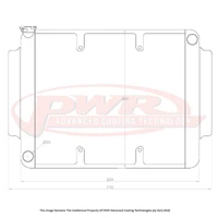 55mm Crossflow Radiator w/ 16" SPAL Fan Mounts (HG-HK 68-72)