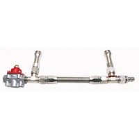 By Pass Reg Fuel Line Kit #8AN Silver Regulator not included