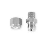 Thermocouple Fitting Assembly 1/4" probe to 1/8" NPT Adapts 1/4" EGT probe to 1/8 pipe fitting on the header