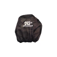 Black Dry Charger Air Filter Wrap - 9" ID x 6.625" Top ID x 7.5" H