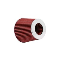 Universal Clamp-On Air Filter (4" ID x 6" Base OD x 4.75" Top OD x 5.5" H) - Red