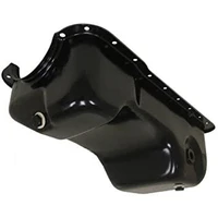 RTS Oil Pan Sump Steel Black Finish Replacement SB Ford Mustang 86-93 289302 5.0L Windsor Dual Sump Rear Pick Up