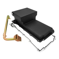 RTS Steel Oil Pan Chev Holden Engine Swap LS 427 Stroker Remote Straight AN-10 Matt Black Rear Sump 6.5 Litre Capacity Pick Up Kit