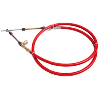 RTS Shifter Cable Super Duty 3 ft. Length Morse Style Eyelet/Threaded Ends Red