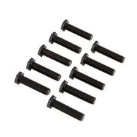 Wheel Studs, Axle Studs, Black, Screw-In, 1/2''-20 RH Thread, 3.00 in. Length, Grade 8, w/Washers, 10 Pack