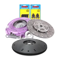 RTS Clutch & Billet Black Flywheel Assembly Xtreme Clutch Kit For Ford V8 Bronco Bolt Pattern 10-Spline 1 1/16in Diameter Shaft 11in Diameter