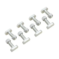 OE, Short T Bolt 3/8in. UNF With Cone Nut, Suits Ford 8 Inch, 9 Inch, Set of 8