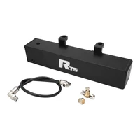 RTS Transmission Overflow Catch Can TH350 & 4L80E/4L85E Rectangular 1.0L Capacity Aluminium Black Powdercoated