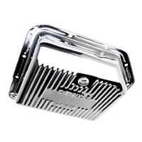 RTS Transmission Pan Stock Depth Steel Ribbed Chrome GM Chev Holden