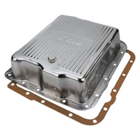 RTS Transmission Pan Extra Capacity Steel Ribbed Chrome GM Chev Holden Commodore 700R4 4L60 4L60E