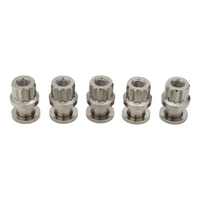 RTS Wheel Lug Nut w/Washer Kit 1/2"-20 Grade 5 Titanium 0.700" Shank Drag Race 5 Pack