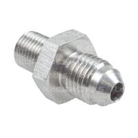 Metric Male M10X1.25 To Male Flare An-3 Stainless Steel Dual Seal