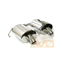 Rear Muffler Kit with Single Exit Downward Pointing Exhaust Tips (Outback 05-09)