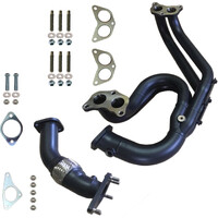 Ceramic Coated Equal Length Headers & Up Pipe with Flex (EJ25)