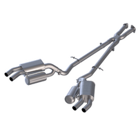 2.5in Cat Back Dual Rear Exit w/o Tips 304 stainless (Stinger 18-21)