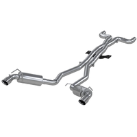 3" Dual Cat Back Round Tips (Camaro 10-15) - T409 Stainless Steel