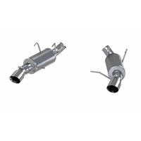 3" Dual Muffler Axle Back Split Rear (Mustang 11-14) - Aluminized Steel