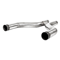3" H-Pipe Retains Factory Cats (Mustang 11-14) - T409 Stainless Steel