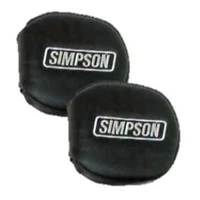 YXZ Door Latch Pads Black/Grey pair - Black with Grey Embroidery