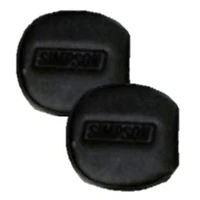 YXZ Door Latch Pads Black/Black pair - Black with Black Embroidery