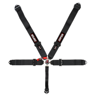 3" Camlock Harness - Lever Camlock - 55" - Pull Down - HANS Shoulders - All Black