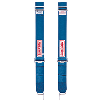 Shoulder Harnesses - 3" Blue Belts