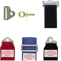 Seatbelt Mounting Hardware - Latch & Link -Anti Sub Belt - Blue