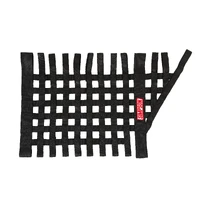 Standard Stock Car Window Net - Black - 16" X 27" Trapezoid