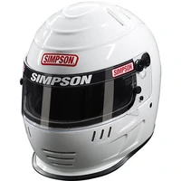 Speedway Shark Racing Helmet - 7 1/2 - White