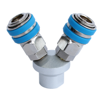 Air Fittings - 2 Way Quick Connect Coupler - Nitto Style - Hi Flow Series