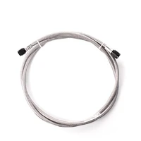 Stainless Steel Braided Water Line Black 1ft 4AN