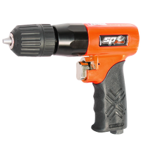 3/8" Drive Air Drill - Keyless - Pistol Type - Reversible