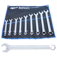 Combination ROE Quad Drive Spanner Set - 15° Offset - Jumbo - Metric - 9pc