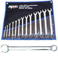 Combination ROE Quad Drive Spanner Set - 15° Offset - SAE - 13pc
