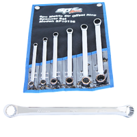 Double Ring Spanner Set - 40° Offset - Long - Metric - 6pc
