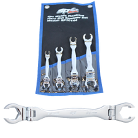 Flex Head Flare Nut Spanner Set - Metric - 4pc