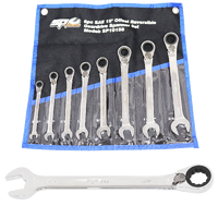 Gear Drive ROE Quad Drive Spanner Set - 15° Offset - SAE - 8pc