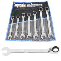 Gear Drive ROE Quad Drive Spanner Set - Jumbo - 15° Offset - SAE - 7pc