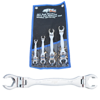 Flex Head Flare Nut Spanner Set - SAE - 4pc