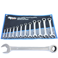 Gear Drive ROE Quad Drive Spanner Set - 0° Offset - SAE - 12pc