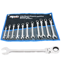 Flex Head Gear Drive ROE Quad Drive Spanner Set - Metric - 11pc