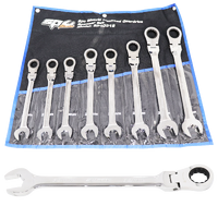 Flex Head Gear Drive ROE Quad Drive Spanner Set - Jumbo - Metric - 8pc