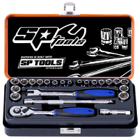 1/4" Drive Socket Set - Metric/SAE - 6pt - 23pc