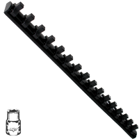 Socket Rail - 1/4" Drive - Magnetic - 10 Socket Capacity - Sockets not Included