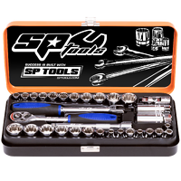 3/8" Drive Socket Set - Metric/SAE - 12pt - 32pc