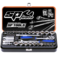 3/8" Drive Socket Set - Metric/SAE - 6pt - 32pc