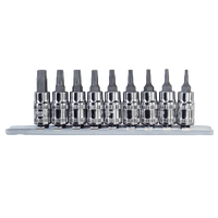 1/4" Drive Socket Rail Set - Torx - 9pc