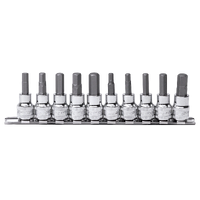 3/8" Drive Socket Rail Set - Inhex - Metric/SAE - 10pc