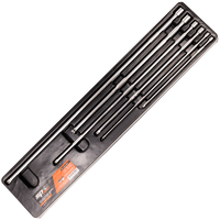 1/4", 3/8" & 1/2" Drive Wobble Extension Bar Set - Long - 6pc